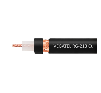 Кабель VEGATEL RG-213 Cu (ГОСТ, PVC, черный)
