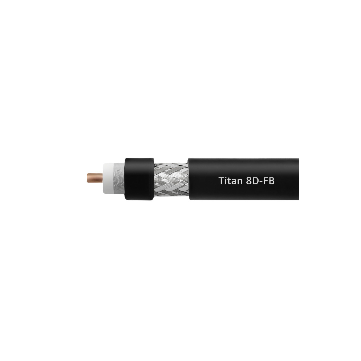 Кабель коаксиальный VEGATEL 8D-FB (Titan, черный) бухта 500м